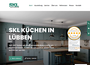 Screenshot der Röser-Webseite skl-kuechen.de