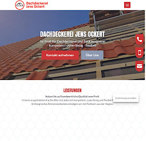 Screenshot der Webseite dachdeckerei-ockert.de
